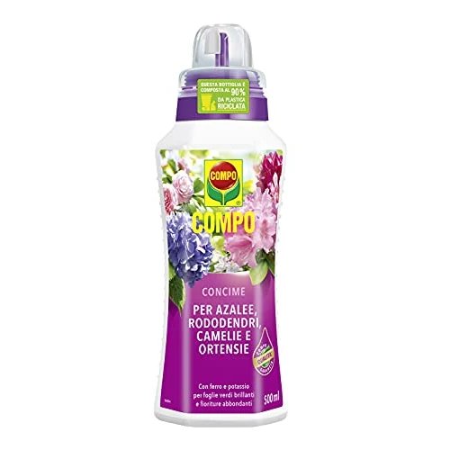 Offerta a tempo: COMPO Concime Liquido Per Rododendri, Azalee, Camelie e Ortensie, 500ml - 31% da 9.05 € a 6.20 €