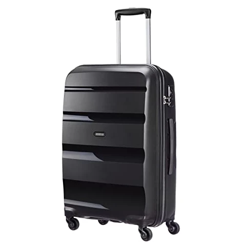 American Tourister Bon AIR - Spinner M, Suitcase, 66 cm, 57.5L, Black (Black)