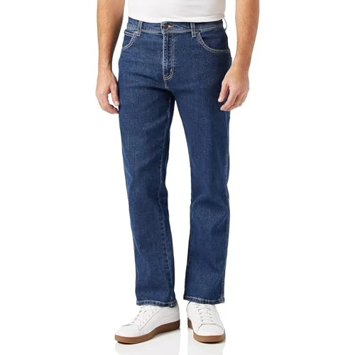 Offerta a tempo: Wrangler Durables Regular Fit, Jeans Uomo, Blu (Darkstone), 36W / 32L - 47% da 59.95 € a 31.82 €