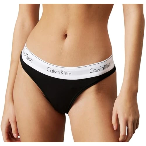Calvin Klein Perizoma Donna Tanga, Nero (Black), S