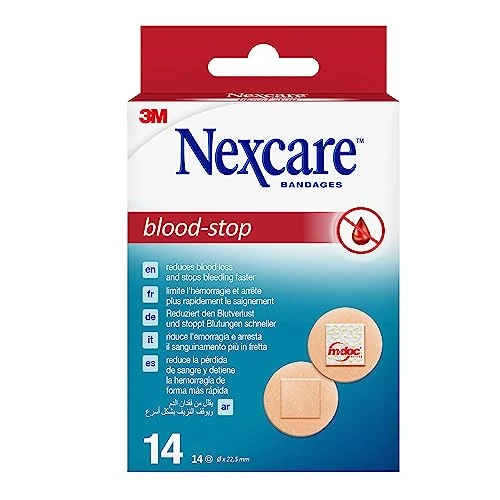 Limited-time offer: Nexcare Blood Stop Plasters 22mm 14 Per Pack Efficient for Small Incisions and Wounds from 6.98 £ to 6.98 £ (save 0.00%)