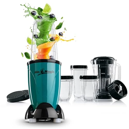 Offerta a tempo: GOURMETmaxx Mr. Magic Mixer | Smoothie Maker con confezione di accessori XXL | 18 — 11% da 49,99 € a 44,64 €