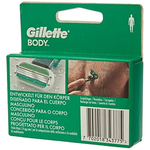 Zeitlich begrenztes Angebot: Gillette Body Rasierklingen Herren, 4 Original Ersatzklingen mit 3-Fach Klinge von 14.99 € auf 13.95 € (7% Rabatt)