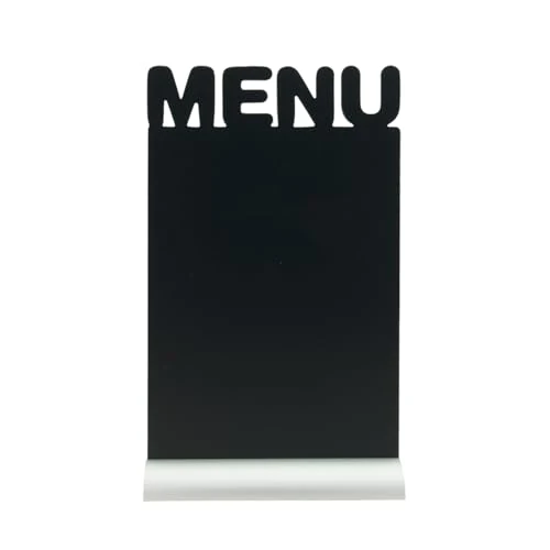 Tijdelijke aanbieding: Securit Silhouette Menu Tafel Krijtbord, inclusief Witte Krijtmarker - Aluminium Basis van 16.28 € naar 16.28 € (0.00% korting)
