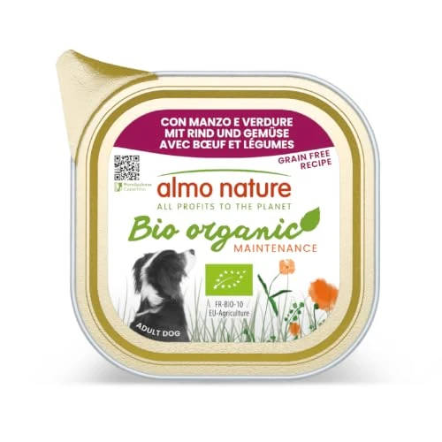 Oferta limitada: Almo Nature Daily Menu Bio - Comida Húmeda para Perros - Paté con Buey y Verduras - Ingredientes Orgánicos - 100g, Pack de 32 de 33.89 € a 33.89 € (ahorro 0.00%)