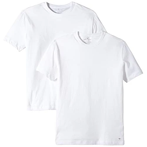 TOM TAILOR heren Basic T-shirt 1008638, 20000 - White, XL