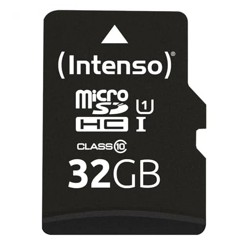 Intenso 3423480 Micro Carte SDHC UHS-I Classe 10 32 Go Noir