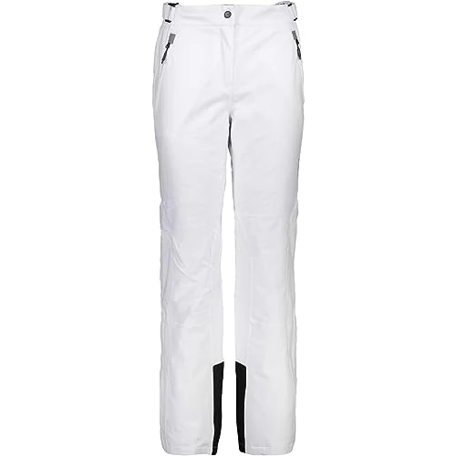 CMP Pantaloni Sci Elasticizzati da Donna, Bianco, 3XL