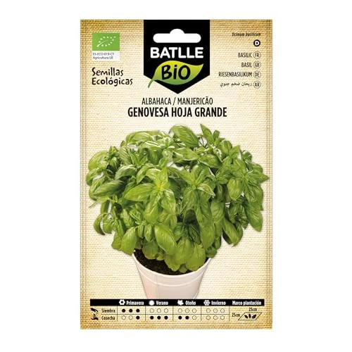 Offerta a tempo: Semi bio - foglie grandi di basilico genovese (1050 semi - biologico) - 0.00% da 2.23 € a 2.23 €