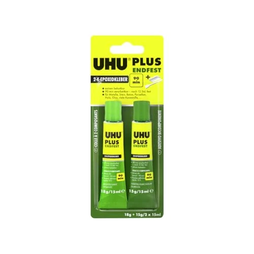 Offerta a tempo: UHU 11525 Plus Adesivo Epossidico Bicomponente Trasparente 30 ml - 26% da 12.99 € a 9.65 €