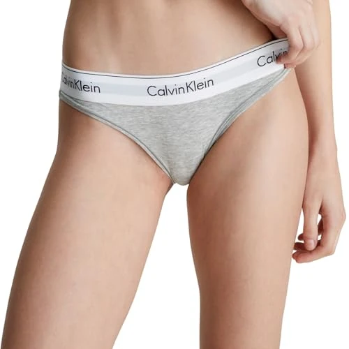 Oferta limitada: Calvin Klein Braguita Tipo Bikini para Mujer Algodón Elástico, Gris (Grey Heather), M de 22.90 EUR a 13.00 EUR (ahorro 43%)