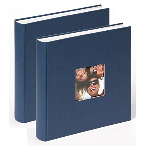 Offerta a tempo: walther design Album Fotografico Blu 30 x 30 cm con Ritaglio di Copertina, Confezione Doppia, Fun FA-208-LD - 17% da 46.08 € a 38.05 €