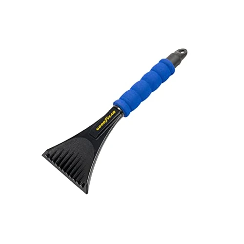 Goodyear Grattoir pour pare-brise de voiture en ABS + Aluminium + TPR. Poignée ergonomique en mousse.