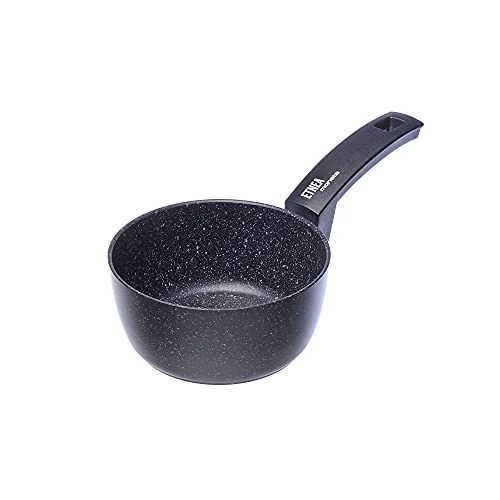 Limited offer: Moneta Etnea Sauce Pan, Casserole Stone Surface Non-Stick and Anti-Scratch Coating, 16 cm from 27.40 EUR to 10.77 EUR (save 61%)