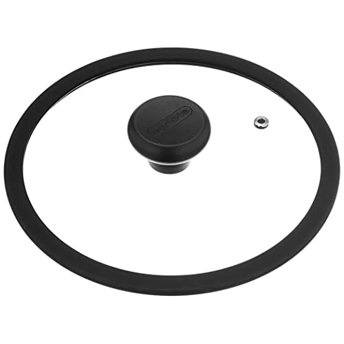 Moneta Etnea Coperchio Vetro, Bordo Silicone, Trasparente, Diametro 20 cm