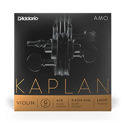 Limited-time offer: D'Addario Kaplan Amo Violin String - Single G String - KA314 4/4L - Violin Strings - 4/4 Scale, Light Tension from $34.99 to $34.99 (save 0.00%)