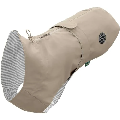Offerta a tempo: HUNTER impermeabile per cani MILFORD, colore: taupe, vestibilità ergonomica per una protezione ottimale, regolabile individualmente, facile da pulire e lavabile a 30 °C, taglia: 75 - 25% da 40.96 € a 30.77 €