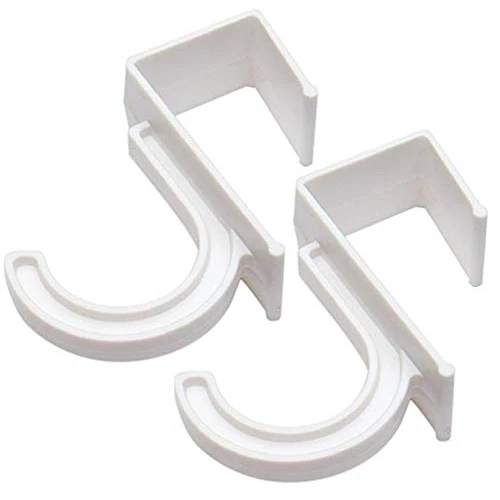 Bulk Hardware BH01840 Attaccapanni da Porta, Bianco, Set di 2 Pezzi