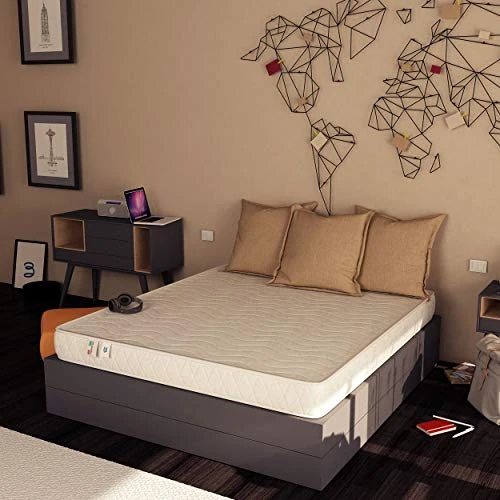 Baldiflex Easy 7 inches Mattress - Rolled Foam Orthopedic Medium Firm Mattress (160x190cm)