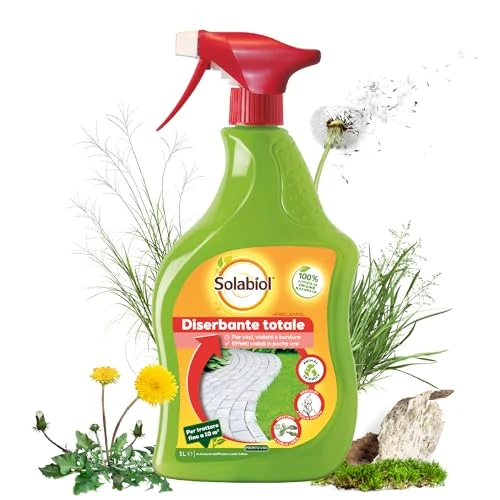 Solabiol Herbiclean PFnPO – Diserbante Totale Biologico Pronto all’Uso, Alternativa al glifosate, con origine naturale, Ideale per Erbacce e Muschio – 1L