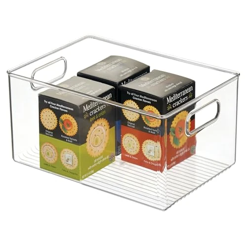 iDesign RPET Linus Pantry Binz 11,25 x 8 x 6 doorzichtige bak, keuken opbergdoos