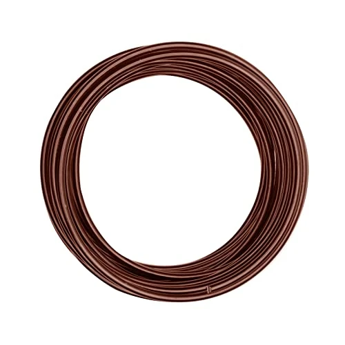 Vaessen Creative 24233-022 Aludraht Schmuck, Biegsam, Aluminium, braun, 4 mm x 10 m