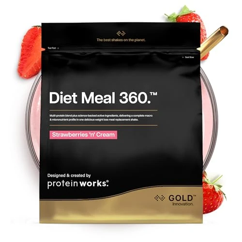 Offre limitée : The Protein Works – Substitut de Repas Hyperprotéiné – Riche en Protéines et Nutriments – Shaker Et Cuillère Doseuse Gratuits - Fraise à la Crème - 1kg de 30.78 € à 30.78 € (0.00% de remise)