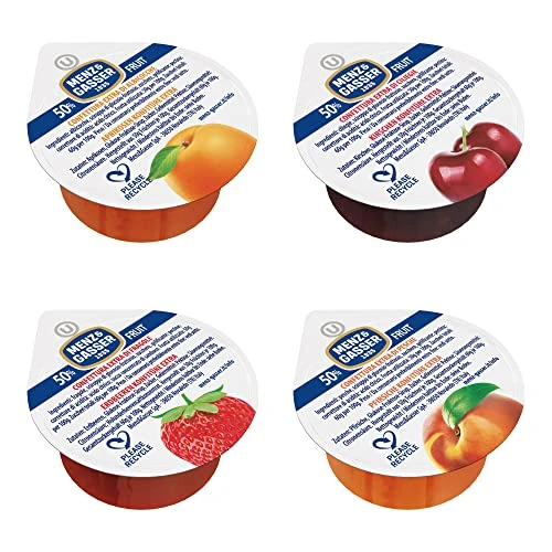 Offerta a tempo: Menz&Gasser Confettura Extra Assortita Albicocca, Ciliegia, Fragola e Pesca, con Frutta di Alta Qualità, 100% Made in Italy, 100 porzioni x 25 g - 0.00% da 19.99 € a 19.99 €