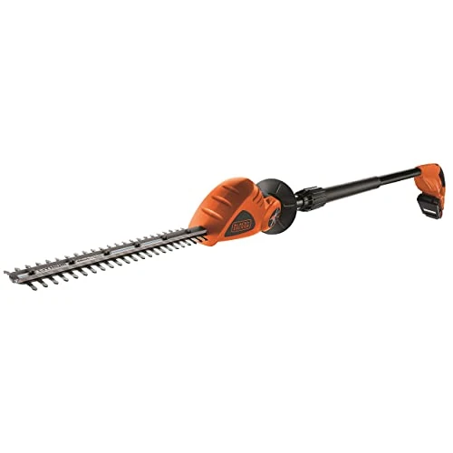 Begrenztes Angebot: BLACK+DECKER Teleskop Heckenschere Akku Hochentaster Heckenschere elektrisch (18V 2,0Ah Li-Ion, 43 cm Schwertlänge, 12 mm Schnittbreite, 3,5 m Reichweite um 180° Verstellbarer Kopf) GTC1843L20 von 111.03 EUR auf 111.03 EUR (Rabatt 0%)