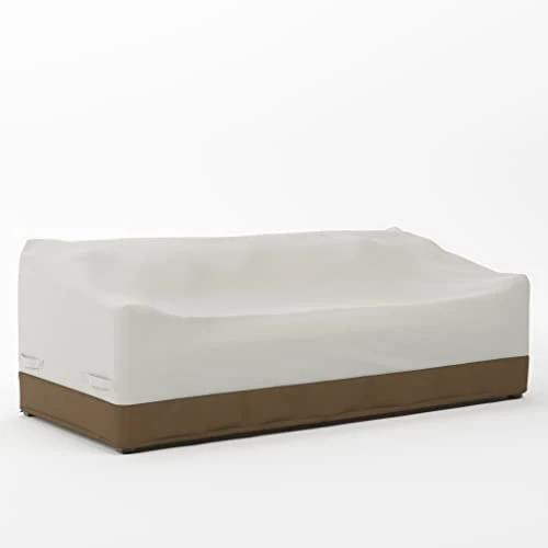 Limited-time offer: Amazon Basics Griffen 3-Seater Sofa Cover, Garden Furniture Covers Waterproof, Beige / Tan from 22.91 GBP to 20.44 GBP (save 11%)