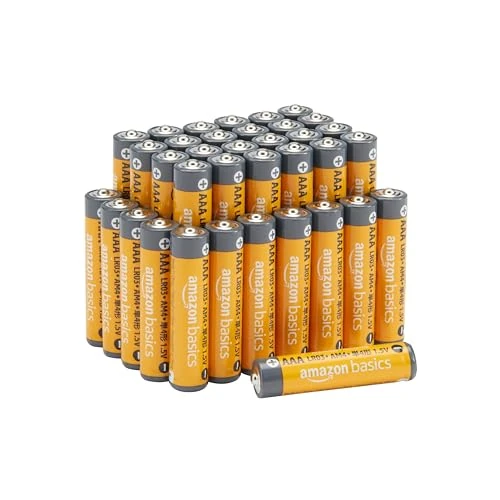 Begrenztes Angebot: Amazon Basics AAA-Alkali-Hochleistungsbatterien, 1,5 V, 10 Jahre lagerfähig, 36 Stück von 8.08 EUR auf 6.87 EUR (Rabatt 15%)