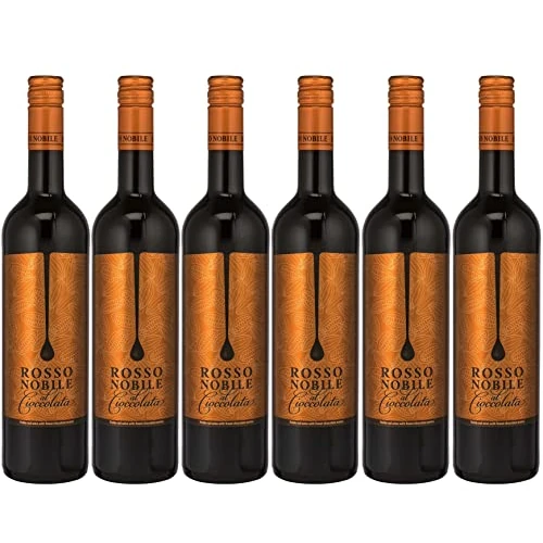 Offerta a tempo: Rosso Nobile - Al Cioccolata, Vino rosso con aromi di cioccolato (6 x 0,75 L) - 25% da 29.94 € a 22.40 €