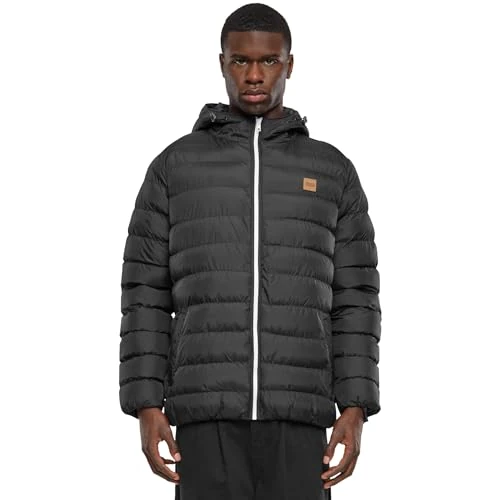 Oferta limitada: URBAN CLASSICS Chaqueta de invierno con capucha para hombre, cálida y acolchada, cortaviento de material sintético, plumón apto para entretiempo de 59.90 EUR a 38.99 EUR (ahorro 35%)
