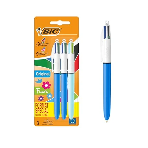 Limited-time offer: BIC Medium Retractable Ballpoint Pen Assorted Colours Pack of 3 from 7.39 GBP to 7.39 GBP (save 0%)