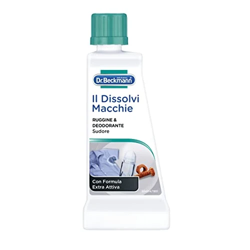 Offerta a tempo: Dr. Beckmann Il Dissolvi Macchie Ruggine & Deodorante | Lo smacchiatore specifico per eliminare macchie di ruggine, deodorante e sudore | 50 ml - 40% da 2.49 € a 1.49 €