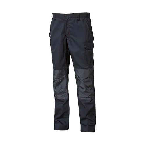 Offerta a tempo: Pantaloni da lavoro da uomo U-Power Alfa, pantaloni cargo elastici in vita, con tasche per ginocchiere, tasche multiple, tessuto confortevole, usura esterna resistente e durevole (DEEP BLUEE_50) - 7% da 27.50 € a 25.52 €