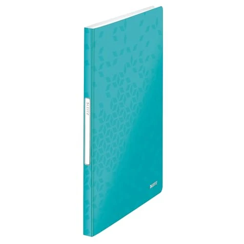Offerta a tempo: LEITZ WOW listino fogli fissi - 40 buste - dim. 31 x 23 cm - Acqua marina metallizzato - 46320151 - 44% da 14.18 € a 7.99 €