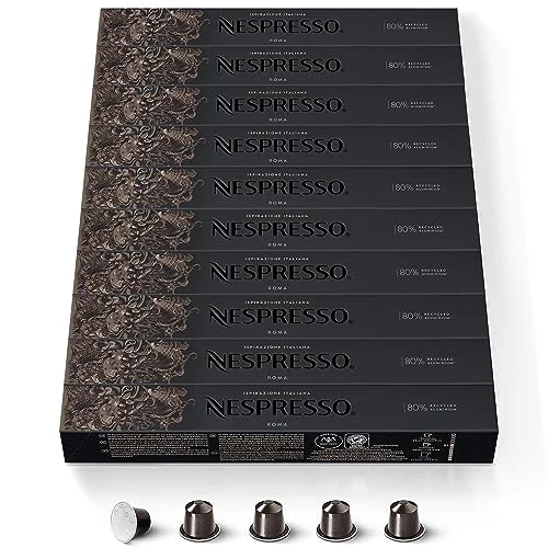 Oferta limitada: Nespresso Roma - Cápsulas de café para máquinas Nespresso (100 unidades) de 69.60 € a 69.60 € (ahorro 0.00%)