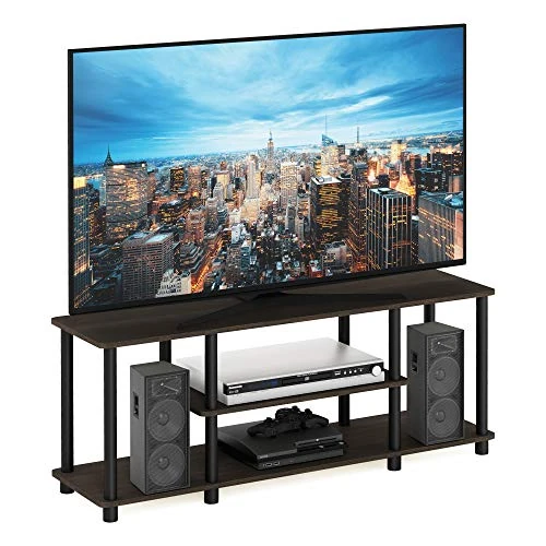 Offerta a tempo: Furinno Supporti TV senza Attrezzi, Dark Brown/Black, 47 - 17% da 67.99 € a 56.67 €