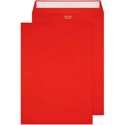 Offre limitée : Blake Creative Colour C4 229 x 324 mm 120 g/m² Enveloppes Bande Adhésive (63406) Boîte de Pilier Rouge - Boîte de 10 de 6.49 € à 6.49 € (0.00% de remise)