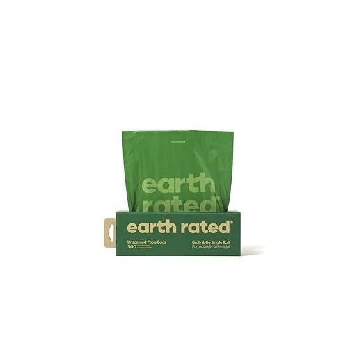 Offre limitée : Earth Rated Sacs à crottes pour chiens, rouleau épais "Grab and Go", idéal pour le jardin, sans parfum, 300 sacs de 16.00 EUR à 16.00 EUR (remise 0%)