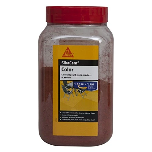 Sikacim Color – Farbstoffe in Pulverform für Zement, Kalk und Gips, rot, 115990