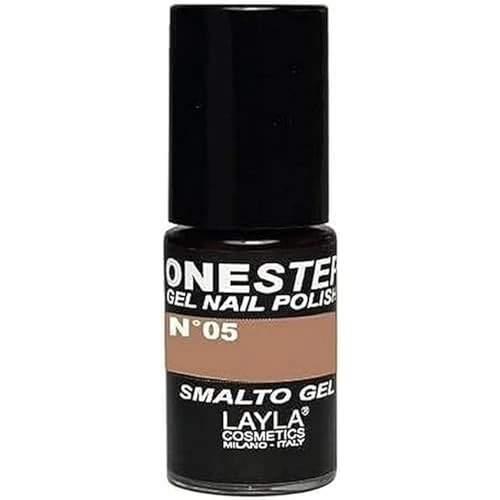 Offerta a tempo: LAYLA ONE STEP Smalto Semipermanente in Gel 3-in-1 Veloce e Facile Applicazione Durata 3 Settimane Alta Pigmentazione Senza Strato di Dispersione 5ML Layla Cosmetics N.5 AFRICAN SAND (Nude) - 0.00% da 11.50 € a 11.50 €