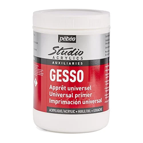 Limited offer: Pebeo Studio 524122 Acrylic Gesso 1 litre from 29.72 EUR to 24.07 EUR (save 19%)