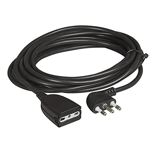 Offerta a tempo: BTicino 2528N Prolunga Domestica con Spina 16A e Presa Bipasso 10/16A, 5 Metri, 3500 W, 250 V, Nero - 20% da 14.99 € a 11.99 €