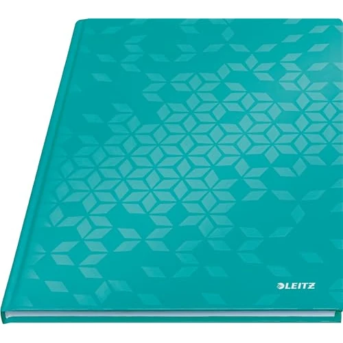 Limited-time offer: Leitz WOW Notebook A4 Squared, Hardcover, 160 Pages, 80 Sheets of FSC-Certified Paper (80 g/m²), Laminated Cover, Thread Binding, For Office, School or as a Diary, Ice Blue, 46261051 from 11.65 £ to 5.50 £ (save 52.79%)