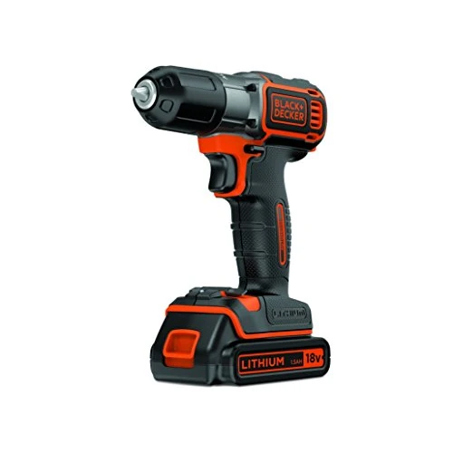 Oferta limitada: BLACK+DECKER ‎ASD184K-QW Taladro inalámbrico AutoSense (18V 1.5Ah, con ajuste automático de par, incluye batería y cargador rápido de 90 minutos, luz de trabajo LED, doble broca), Negro o Naranja de 129.95 € a 95.99 € (ahorro 26%)