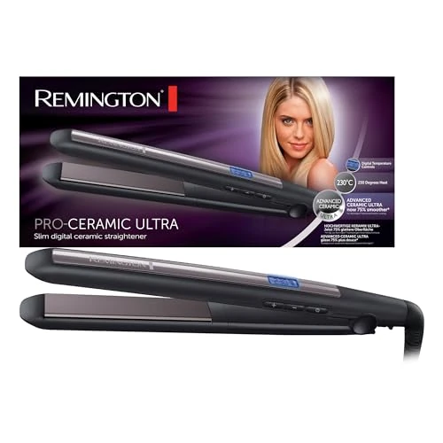 Offerta a tempo: Remington Piastra per Capelli Pro-Ceramic Ultra - Rivestimento ultra ceramico - Display LCD, 150-230°C, Piastra Capelli S5505 - 53% da 39.99 € a 18.89 €