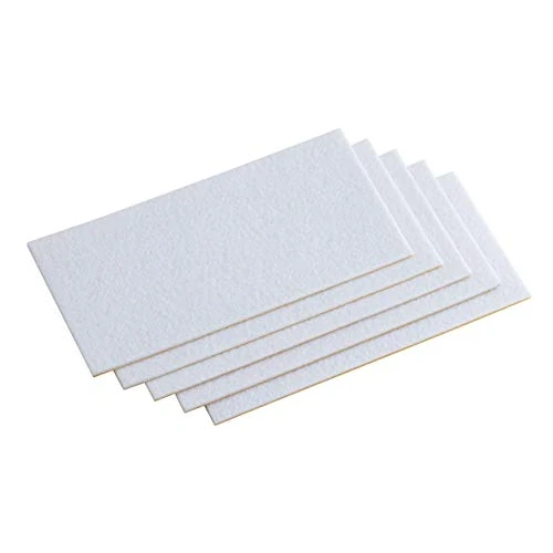 Offerta a tempo: Meister 645436 - Foglio di feltro adesivo, 100 x 200 mm, 5 pezzi, colore bianco - 0.00% da 10.63 € a 10.63 €