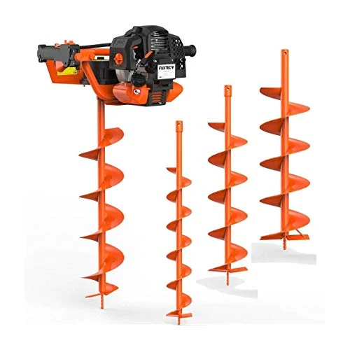 Limited-time offer: Fuxtec FX-EB152 Petrol Earth Auger & Post Hole Borer | 52 cc 3 HP Engine, Easy Start & Primer Pump, Gearbox Oil Window, Includes 100, 150 & 200 mm Auger Bits for Fencing and Planting from 167.00 £ to 149.99 £ (save 10%)